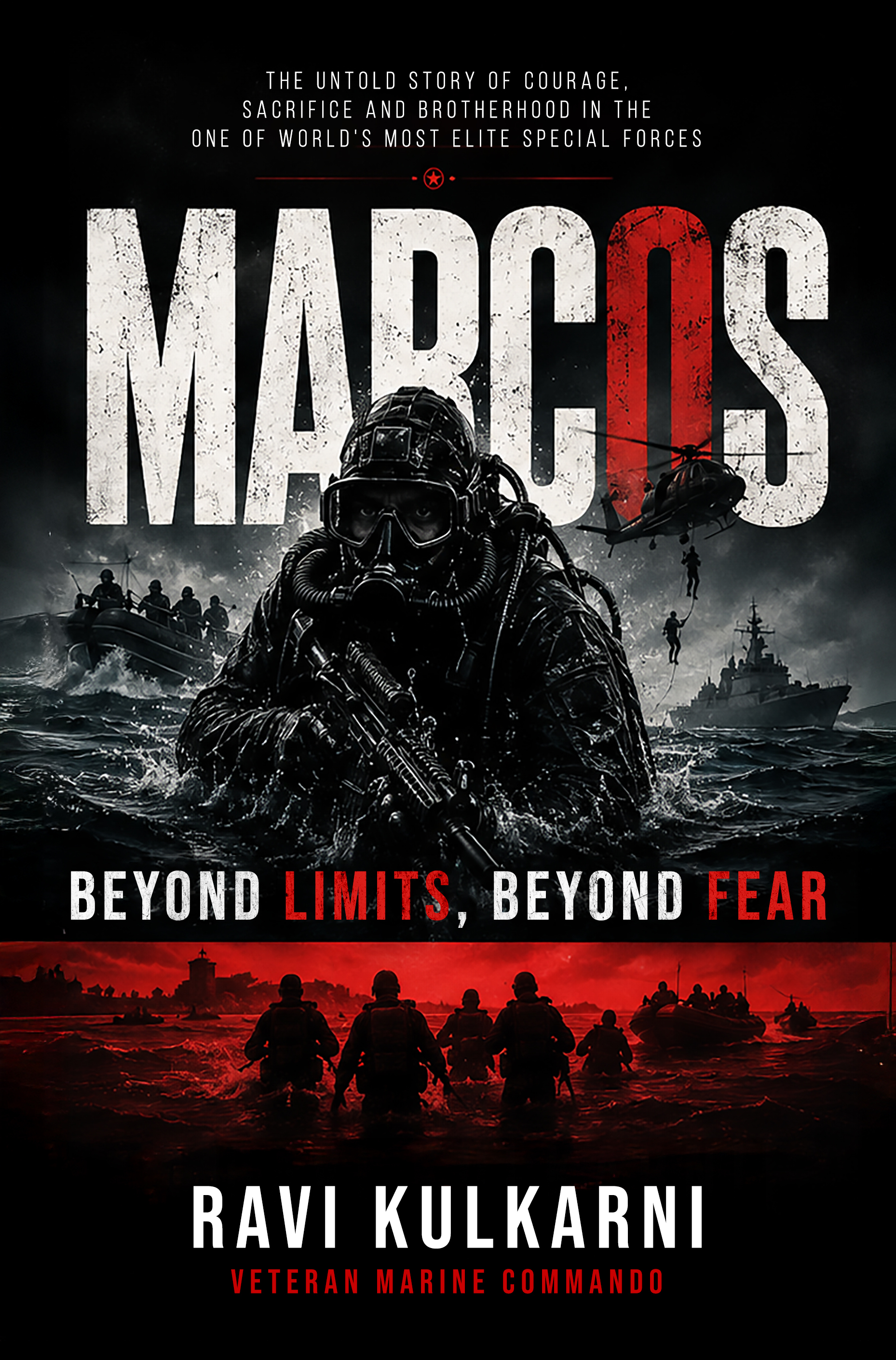 MARCOS: Beyond Limits, Beyond Fear book cover by Ravi Kulkarni